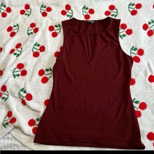 Express Size small burgundy/ wine red Keyhole top